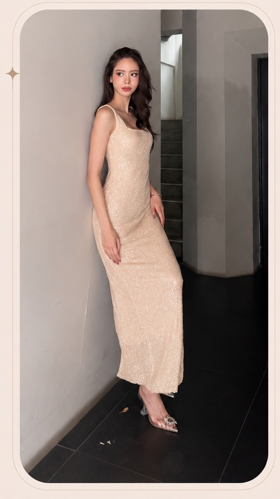 เช่าชุด Tracy.xoo Champagne Dress — Velvet Hour กรุงเทพ